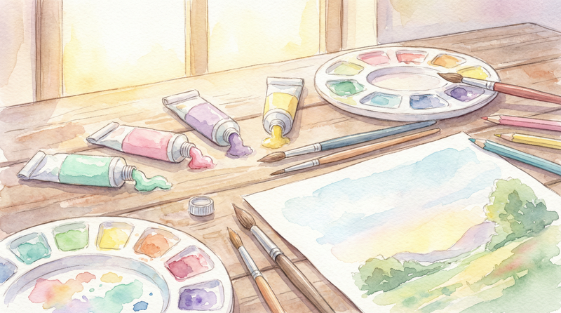 创作教程 里番动漫 水彩入门技法